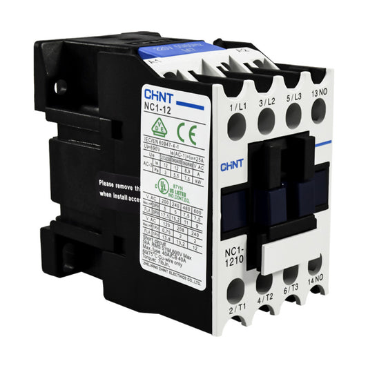 Contactor Chint 12A AC3 Bobina 220VAC - NC1-12