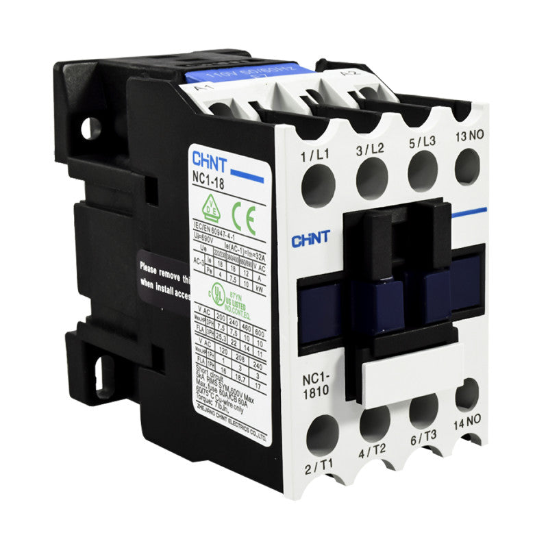 Contactor Chint 18A AC3 Bobina 110VAC - NC1-18