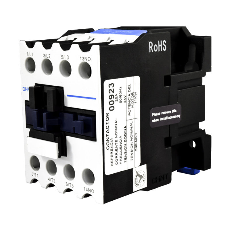 Contactor Chint 25A AC3 Bobina 24VAC - NC1-25