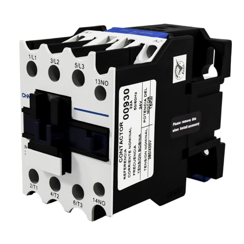 Contactor Chint 32A AC3 Bobina 24VAC - NC1-32