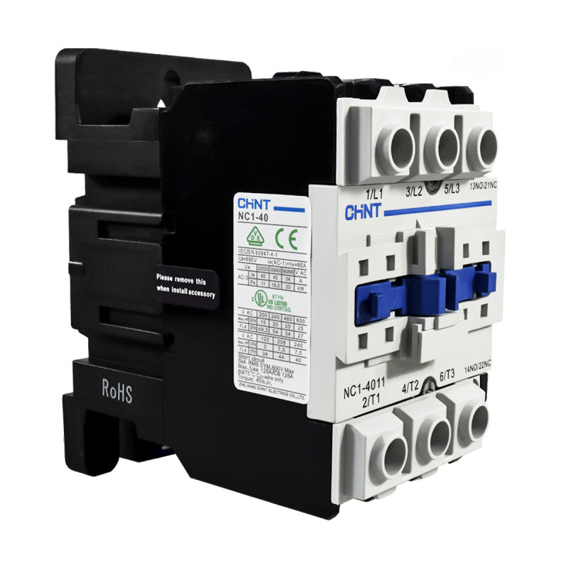 Contactor Chint 40A AC3 Bobina 220VAC - NC1-40
