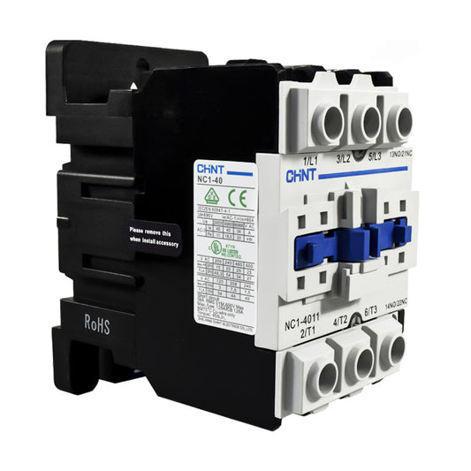 Contactor Chint 40A AC3 Bobina 220VAC - NC1-40