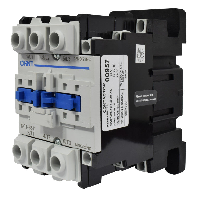 Contactor Chint 65A AC3 Bobina 110VAC - NC1-65