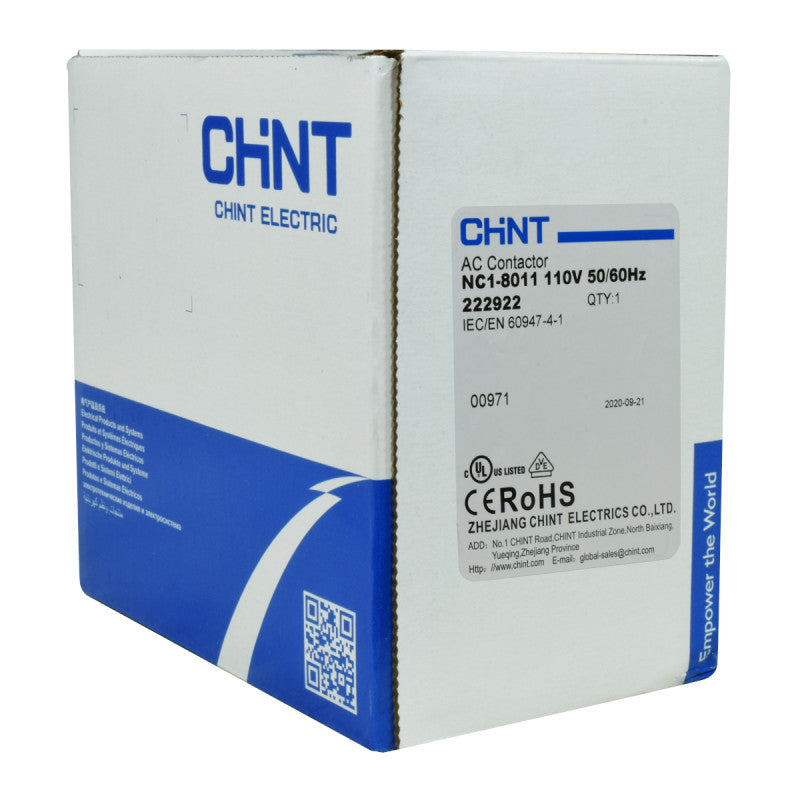 Contactor Chint 80A AC3 Bobina 110VAC - NC1-80