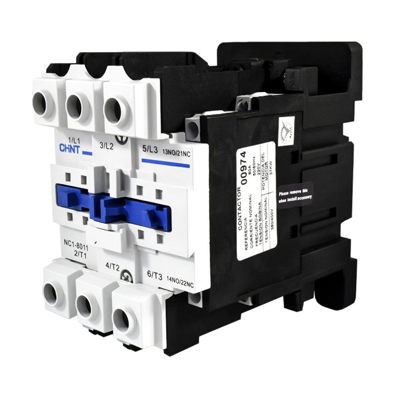 Contactor Chint 80A AC3 Bobina 220VAC - NC1-80