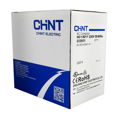 Contactor Chint 80A AC3 Bobina 220VAC - NC1-80