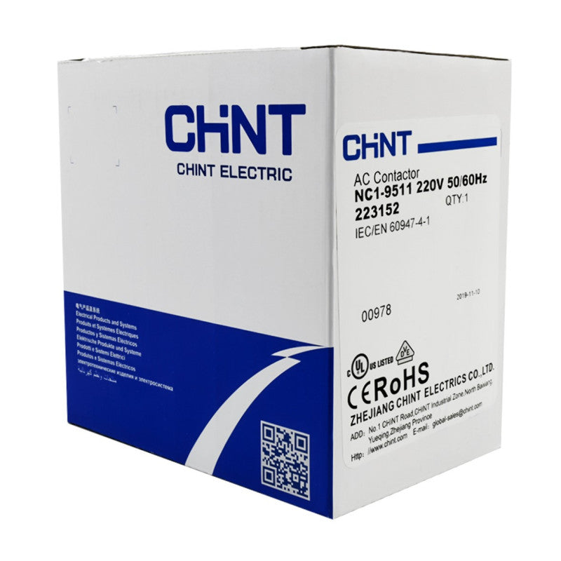 Contactor Chint 95A AC3 Bobina 220VAC - NC1-95