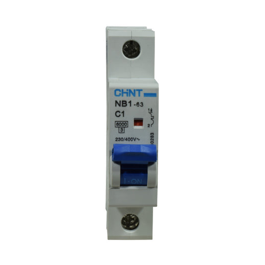 Mini Breaker Termomagnético Riel l 1 Polos l 1A l  6KA l NB1-63 1P C1 6KA l CHINT