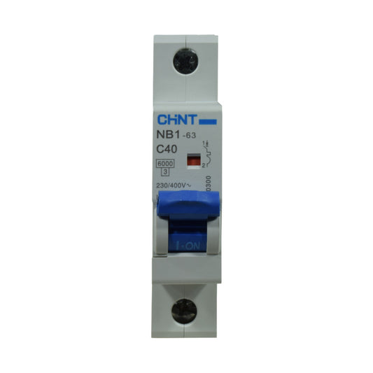 Mini Breaker Termomagnético Riel l 1 Polos l 40A l  6KA l NB1-63 1P C40 6KA l CHINT
