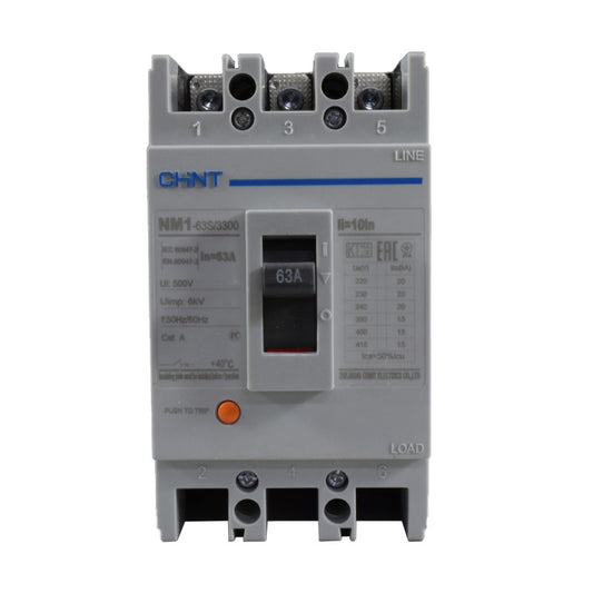 Breaker Totalizador Termomagnético l 3 Polos l 63A l 15KA / 20KA l NM1-63S l CHINT
