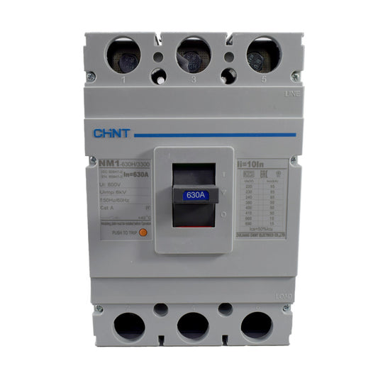 Breaker Totalizador Termomagnético l 3 Polos l 630A l 50KA / 85KA l NM1-630H l CHINT