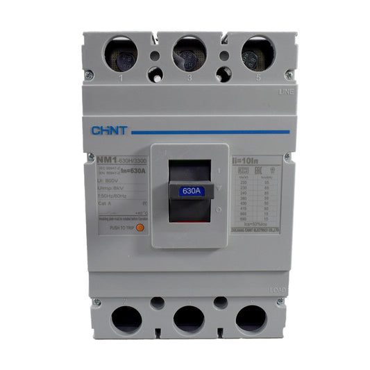 Breaker Totalizador Termomagnético l 3 Polos l 630A l 50KA / 85KA l NM1-630H l CHINT