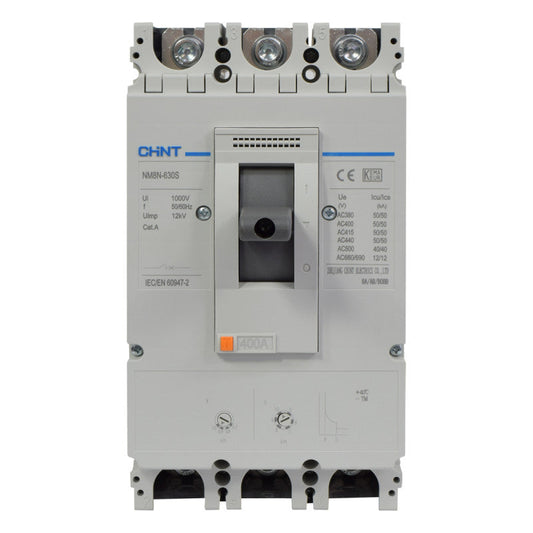 Breaker Totalizador Termomagnético Ajustable l 3 Polos l 280 - 400A l 50KA / 50KA l NM8N-630S l CHINT