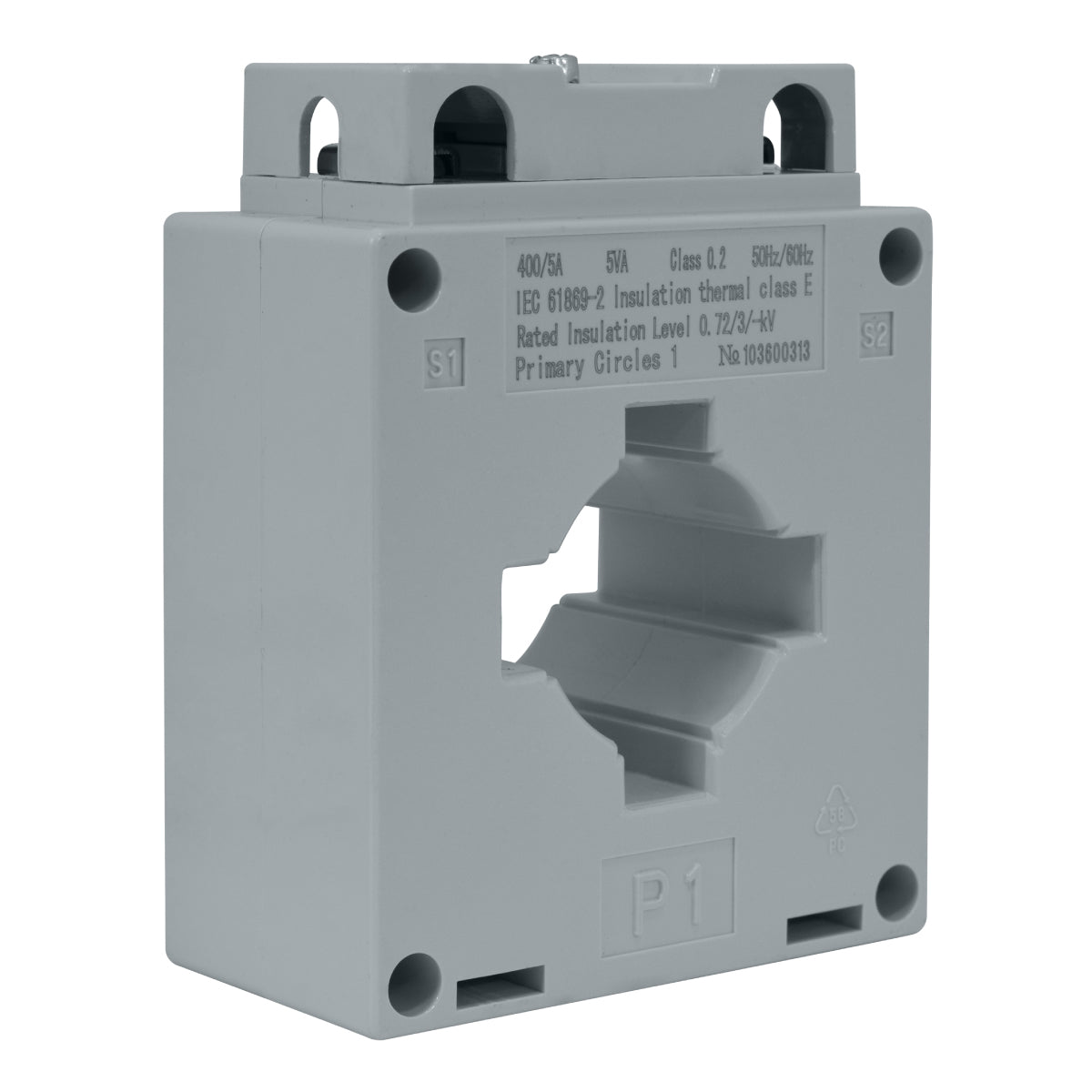 Transformador de Corriente l Ventana l 400/5A l CL0,2 l 5VA l BH-0.66 l CHINT