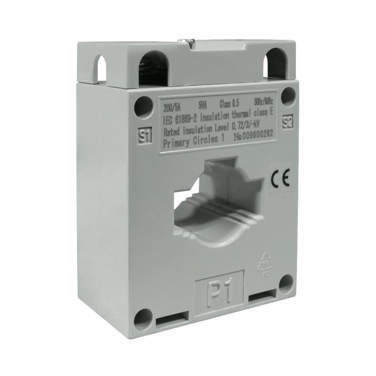 Transformador de Corriente l Ventana l 200/5A l CL0,5 l 5VA l BH-0.66 l CHINT