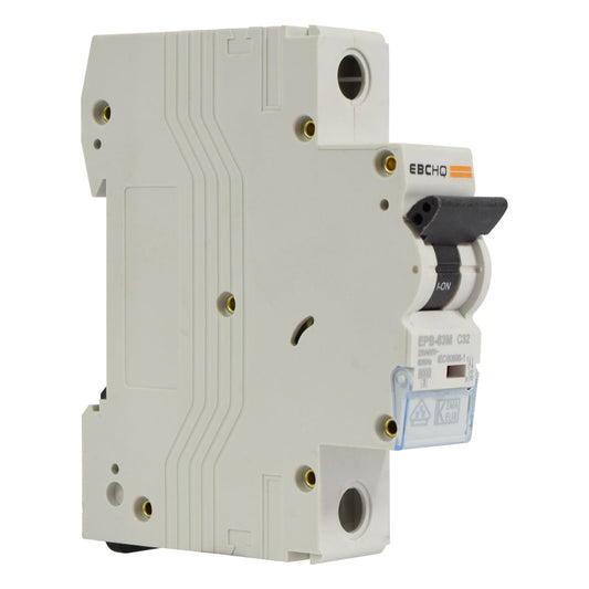 Mini Breaker Termomagnético Riel l 1 Polos l 32A l  6KA l EPB-63M/1-C32 l EBCHQ