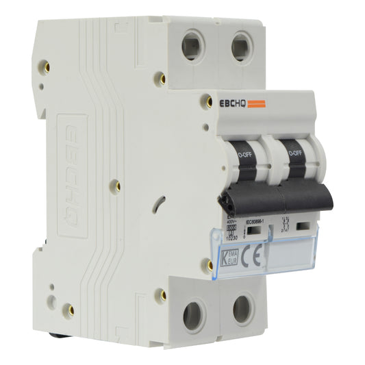 Mini Breaker Termomagnético Riel l 2 Polos l 6A l  6KA l EPB-63M/2-C6 l EBCHQ