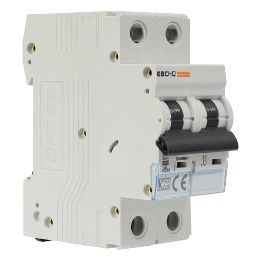 Mini Breaker Termomagnético Riel l 2 Polos l 6A l  6KA l EPB-63M/2-C6 l EBCHQ