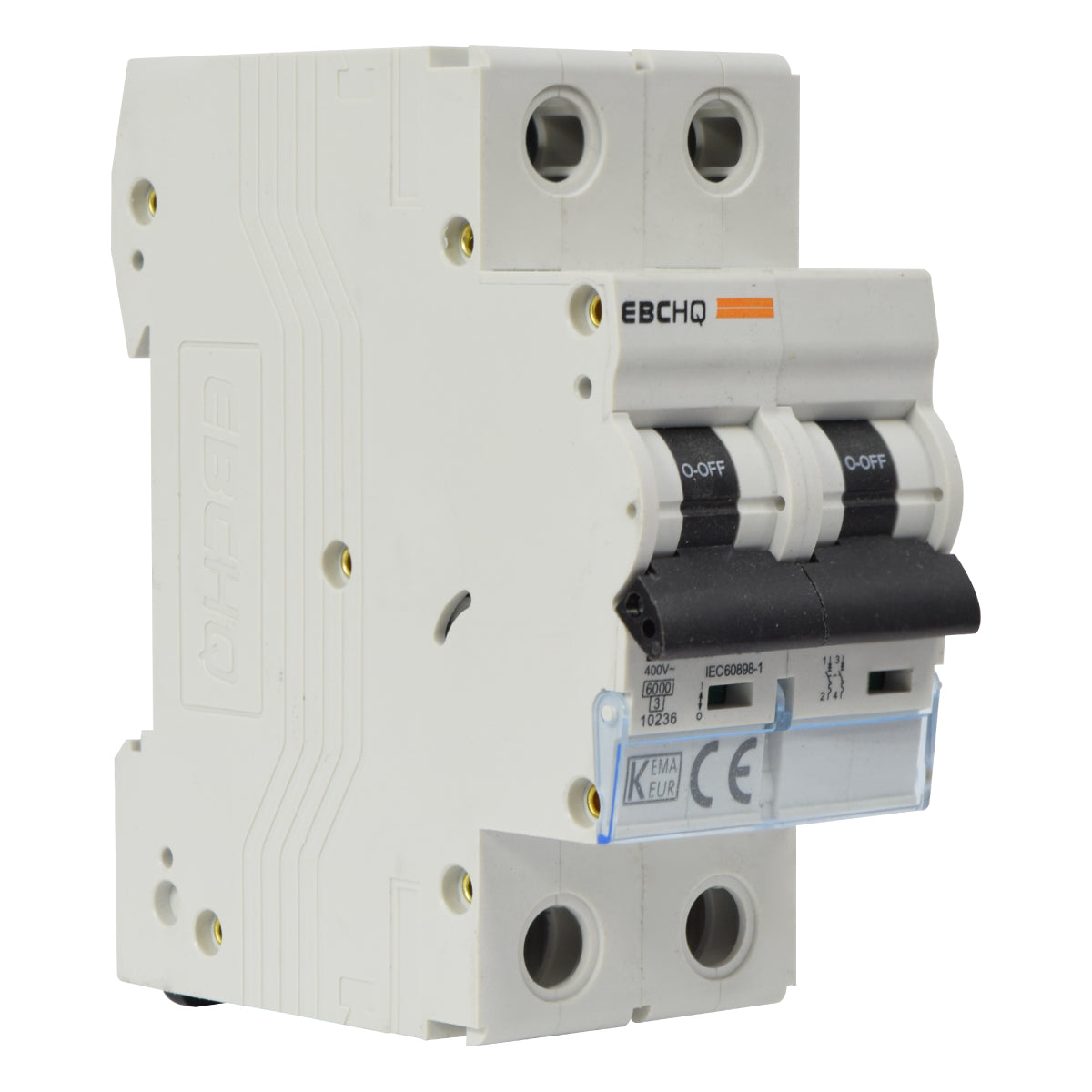 Mini Breaker Termomagnético Riel l 2 Polos l 10A l  6KA l EPB-63M/2-C10 l EBCHQ