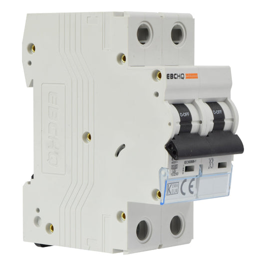 Mini Breaker Termomagnético Riel l 2 Polos l 63A l  6KA l EPB-63M/2-C63 l EBCHQ
