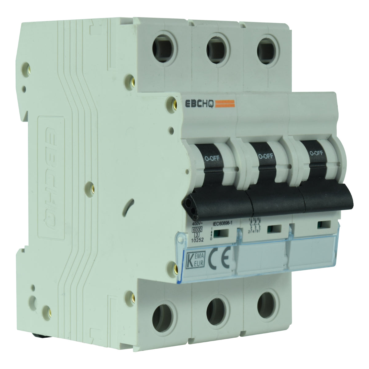 Mini Breaker Termomagnético Riel l 3 Polos l 1A l  6KA l EPB-63M/3-C1 l EBCHQ