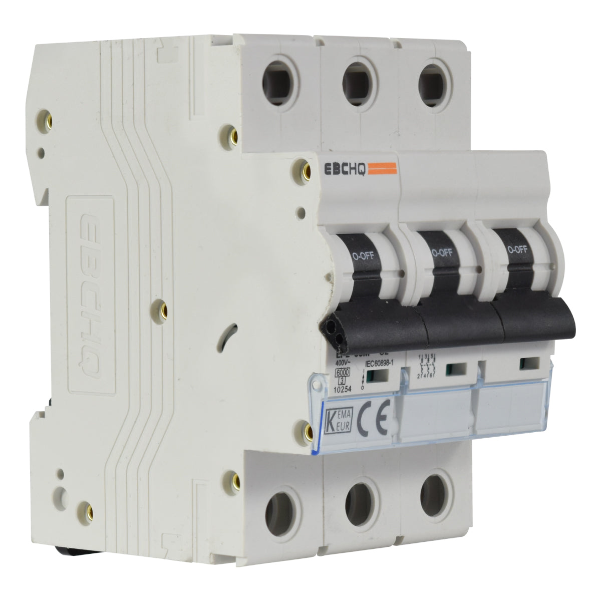 Mini Breaker Termomagnético Riel l 3 Polos l 2A l  6KA l EPB-63M/3-C2 l EBCHQ