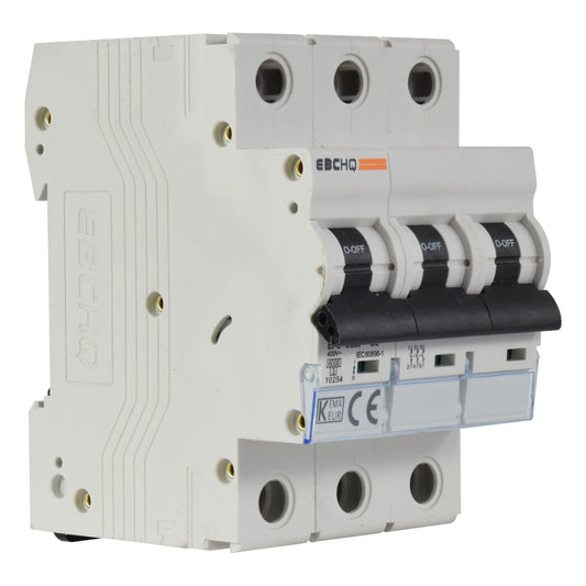 Mini Breaker Termomagnético Riel l 3 Polos l 2A l  6KA l EPB-63M/3-C2 l EBCHQ