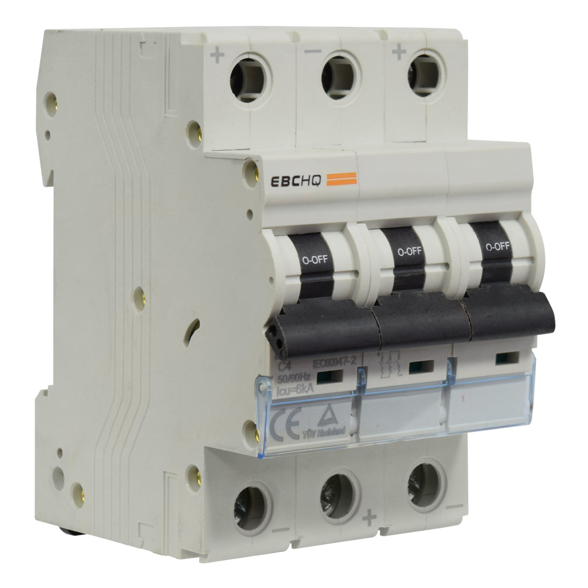 Mini Breaker Termomagnético Riel l 3 Polos l 4A l  6KA l EPB-63M/3-C4 l EBCHQ