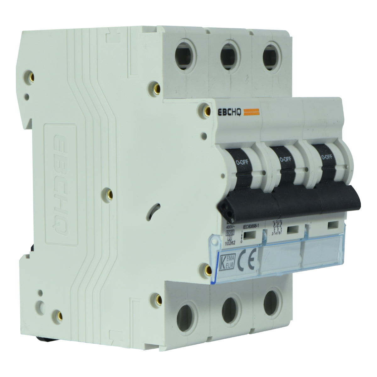 Mini Breaker Termomagnético Riel l 3 Polos l 10A l  6KA l EPB-63M/3-C10 l EBCHQ