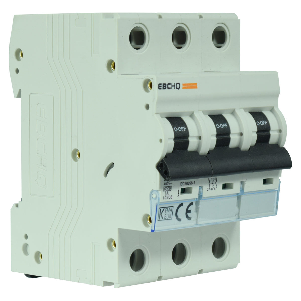 Mini Breaker Termomagnético Riel l 3 Polos l 20A l  6KA l EPB-63M/3-C20 l EBCHQ