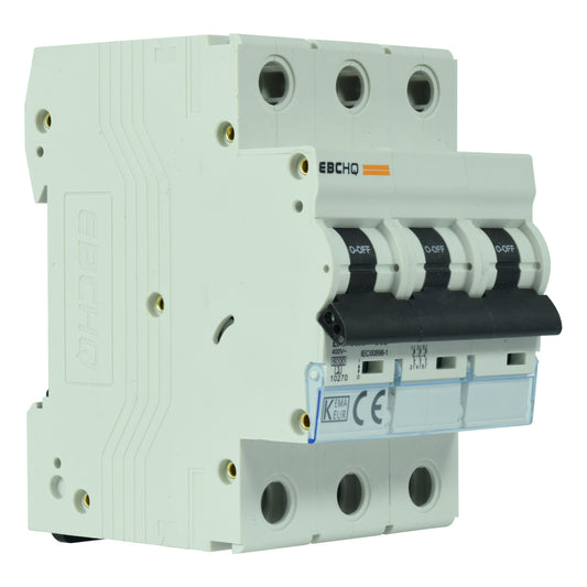 Mini Breaker Termomagnético Riel l 3 Polos l 32A l  6KA l EPB-63M/3-C32 l EBCHQ