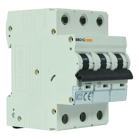 Mini Breaker Termomagnético Riel l 3 Polos l 32A l  6KA l EPB-63M/3-C32 l EBCHQ