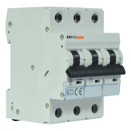 Mini Breaker Termomagnético Riel l 3 Polos l 50A l  6KA l EPB-63M/3-C50 l EBCHQ