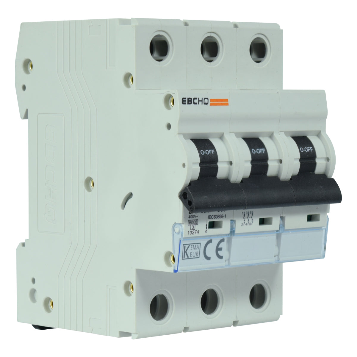 Mini Breaker Termomagnético Riel l 3 Polos l 50A l  6KA l EPB-63M/3-C50 l EBCHQ