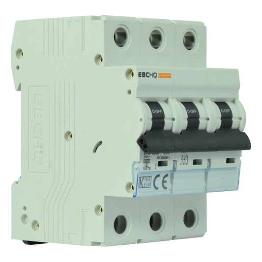 Mini Breaker Termomagnético Riel l 3 Polos l 63A l  6KA l EPB-63M/3-C63 l EBCHQ