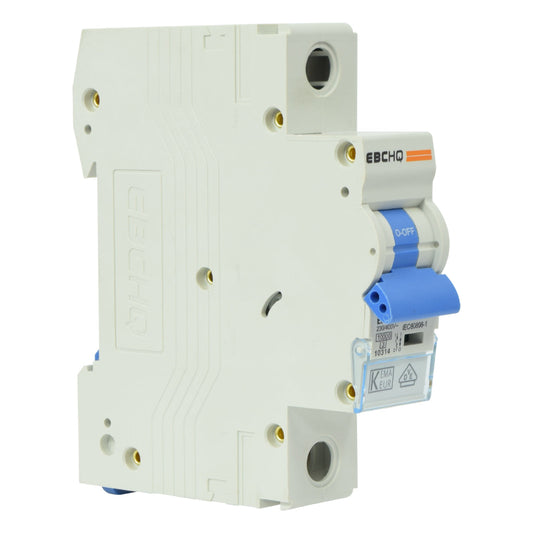 Mini Breaker Termomagnético Riel l 1 Polos l 20A l  10KA l EPB-63H/1-C20 l EBCHQ