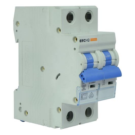Mini Breaker Termomagnético Riel l 2 Polos l 3A l  10KA l EPB-63H/2-C3 l EBCHQ