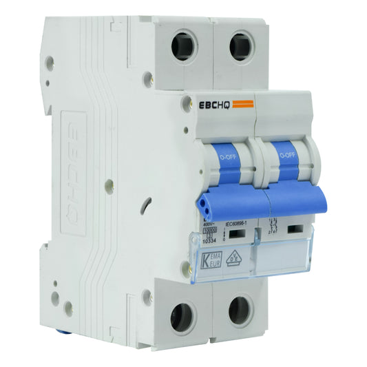 Mini Breaker Termomagnético Riel l 2 Polos l 6A l  10KA l EPB-63H/2-C6 l EBCHQ