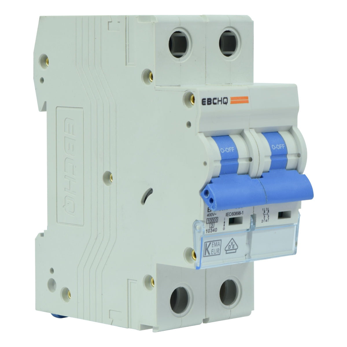 Mini Breaker Termomagnético Riel l 2 Polos l 20A l  10KA l EPB-63H/2-C20 l EBCHQ