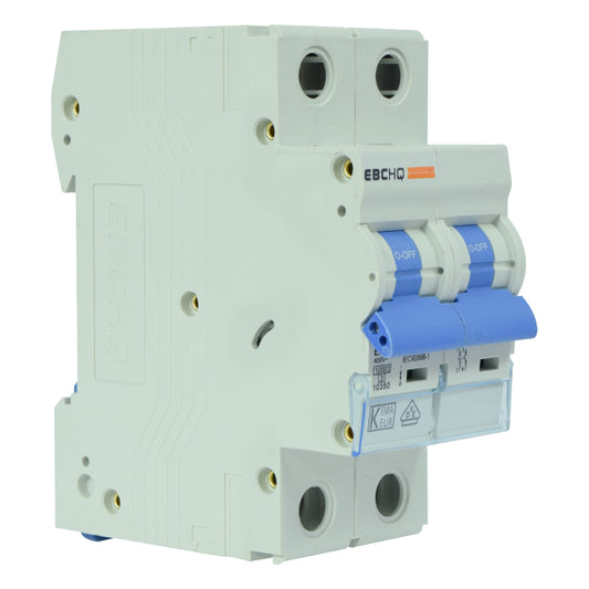 Mini Breaker Termomagnético Riel l 2 Polos l 63A l  10KA l EPB-63H/2-C63 l EBCHQ