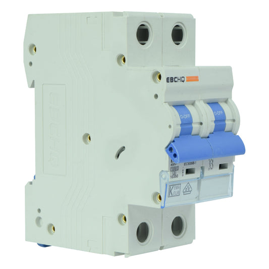 Mini Breaker Termomagnético Riel l 2 Polos l 63A l  10KA l EPB-63H/2-C63 l EBCHQ