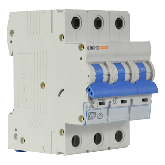 Mini Breaker Termomagnético Riel l 3 Polos l 10A l  10KA l EPB-63H/3-C10 l EBCHQ