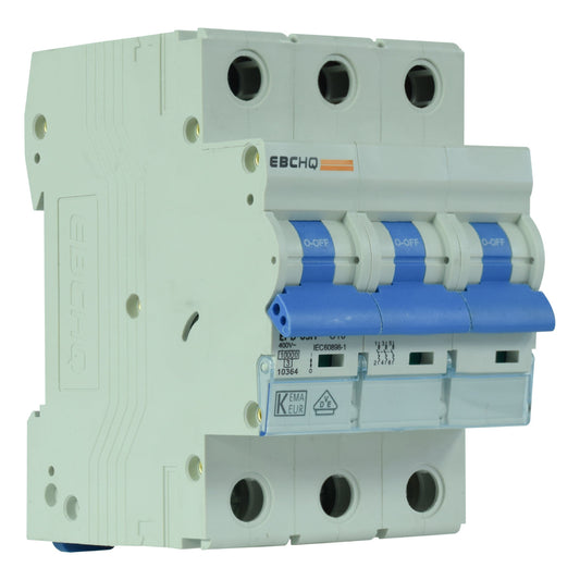 Mini Breaker Termomagnético Riel l 3 Polos l 16A l  10KA l EPB-63H/3-C16 l EBCHQ
