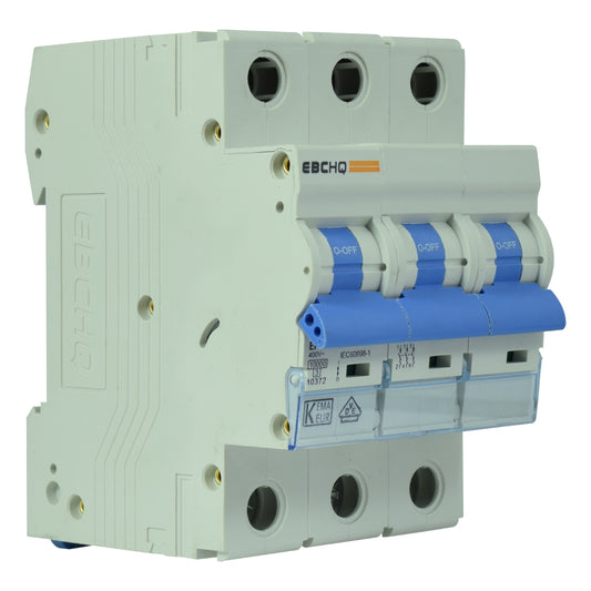 Mini Breaker Termomagnético Riel l 3 Polos l 40A l  10KA l EPB-63H/3-C40 l EBCHQ