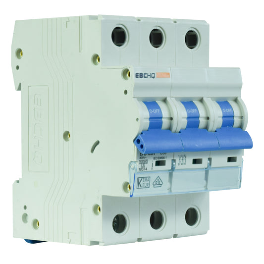 Mini Breaker Termomagnético Riel l 3 Polos l 50A l  10KA l EPB-63H/3-C50 l EBCHQ