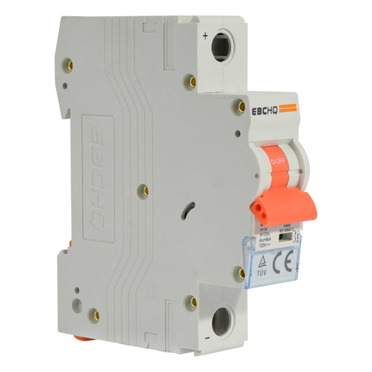 Mini Breaker Termomagnético Riel Corriente Directa l 1 Polos l 1A l  6KA l EPB-63M/1-DC1 l EBCHQ