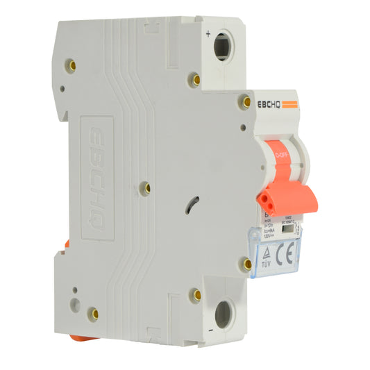 Mini Breaker Termomagnético Riel Corriente Directa l 1 Polos l 2A l  6KA l EPB-63M/1-DC2 l EBCHQ