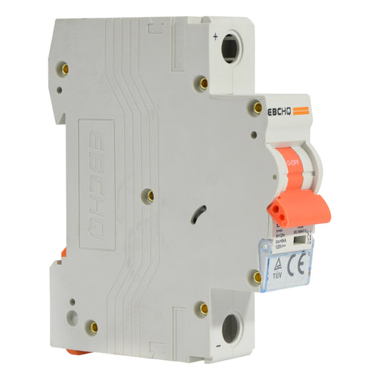 Mini Breaker Termomagnético Riel Corriente Directa l 1 Polos l 4A l  6KA l EPB-63M/1-DC4 l EBCHQ
