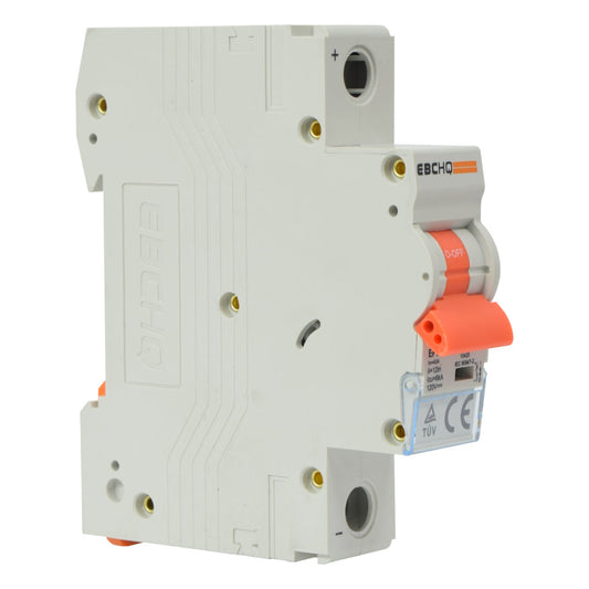 Mini Breaker Termomagnético Riel Corriente Directa l 1 Polos l 40A l  6KA l EPB-63M/1-DC40 l EBCHQ