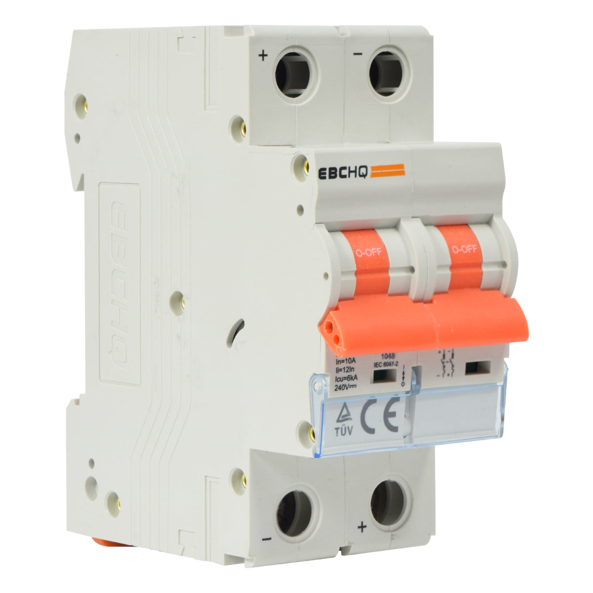 Mini Breaker Termomagnético Riel Corriente Directa l 2 Polos l 25A l  6KA l EPB-63M/2-DC25 l EBCHQ
